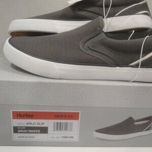 Hurley Arlo slip-on Gray Sneakers Men's Size 8.5 NIB
